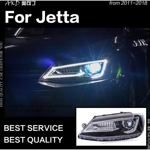 AKD Car Styling for VW Jetta Headlights 2011-2018 Jetta mk6 mk7 LED Headlight A5 Design Led Drl Hid Bi Xenon Auto Accessories