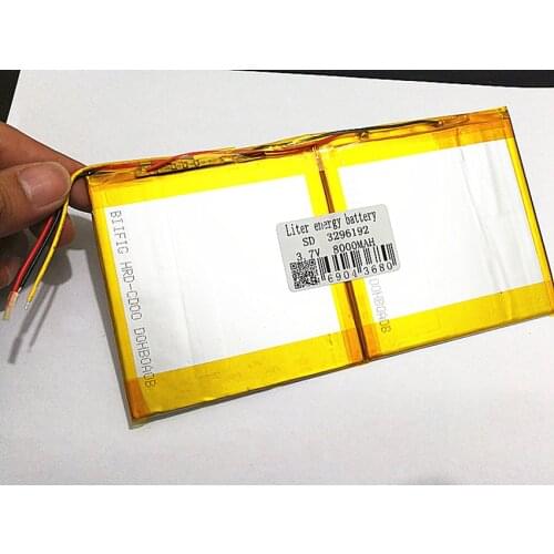 3.7v 8000mAh 3296192 For Teclast X98 air 3G P98 3G Tablet PC Battery 3 wire X98 X98 AIR p98 X98 P98HD P98