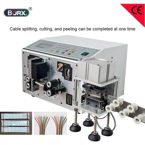 Electronic flat wire peeling and cut machine ribbon cable stripping machine 2-18P parallel wire computerized stripper