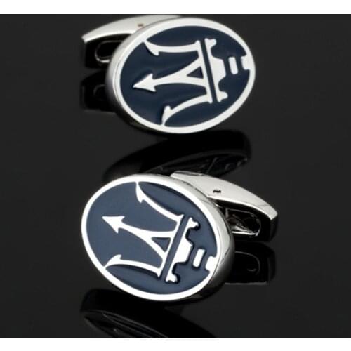 Free shipping, new logo Maserati Cufflinks fashion mens shirt Cufflinks senior designer exclusive design brand button gift