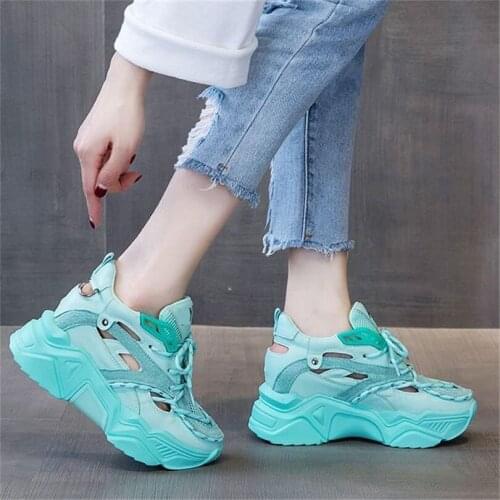 Summer Ankle Boots Women Cow Leather Fashion Sneakers Sandals Breathable Beach Shoes Comfort Casual Shoes