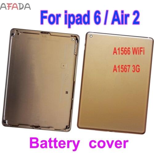 Rear Housing Protective Back Cover Case For Ipad 6 A1566 A1567 WIFI Version Battery Back Cover Housing For Apple iPad6 Air
