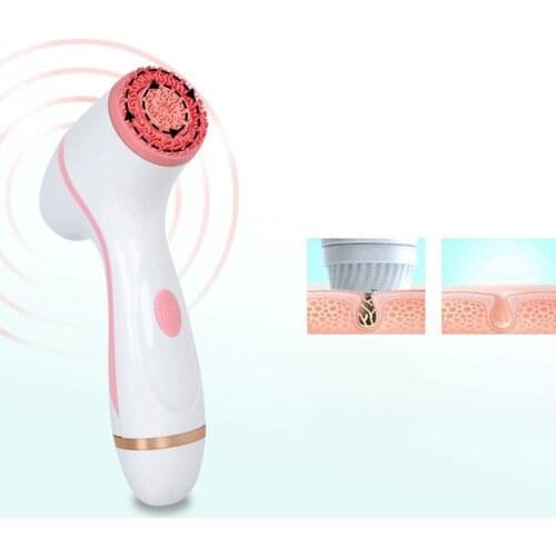 Silicone Cleanser Ultrasonic Face Brush Wireless Charging Soft Hair Beauty Instrument Pore Cleansing Artifact