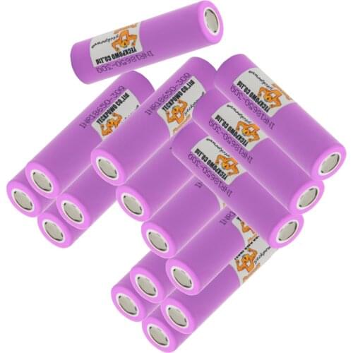 Russian Warehouse Fast Delivery inr 18650 battery 30Q li-ion batteries lithium 3000mah 3.7V 10C rate high drain flat top