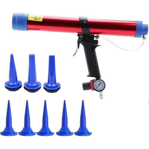 Pneumatic Guns Set Air Press Tool 600ml Size Red Color Building Decoration Fish Tank Solar Energy Electronic Glass Glue Sealant