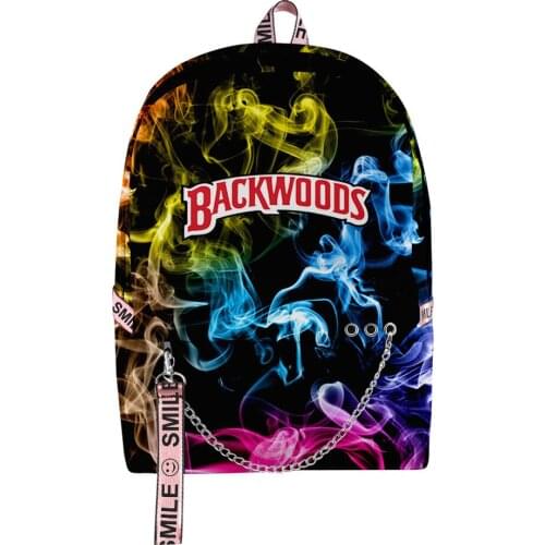 New Style BACKWOODS Cigar Starry Sky Fashion 3D Cool And Simple Backpack Young Boys And Girls Support Customization Laptop Bag