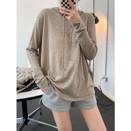 New woman cashmere cotton beautiful long sleeves