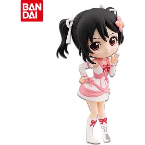 Bandai Genuine Qposket Petit LoveLive! School Idol Project Nico Yazawa Anime Action Figures Collectible Model Ornaments Toys