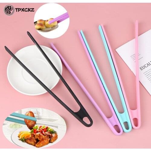 Food Grade Silicone Kitchen Tongs Long Handle Non Slip Silicone Barbecue Tongs