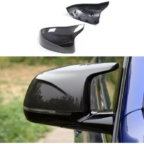 Fit For BMW F95 F96 F97 F98 X3 X4 X5 X6M Car Accessories Dry Carbon Fiber Side Mirror Cover Cap Replace & Add on Style
