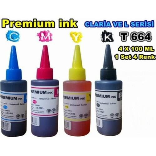 Premium İnk Epson L1300L1455L3050L3060L3070 4 COLOR x100ml SET 310018180