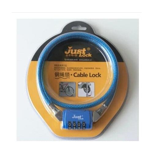 Wire rope bold anti-theft lock password motorcycle electric bike lock cut