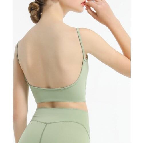 Sexy Sling Sports Bra Corset Breathable Sujetador Deportivo Shockproof Fitness Bra Quick-drying Push Up Beautiful Back Sport Bh