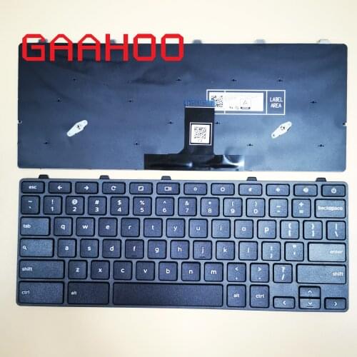 Brand New Original US Backlight Keyboard for DELL Chromebook11-3100 FOR chromebook14-5190 Laptop W/ Power Key 0D19TR