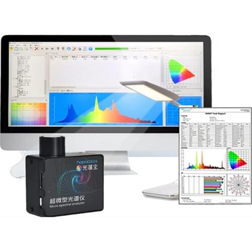 Spectrometers 380-780nm test CCT CRI Lux Spectrum