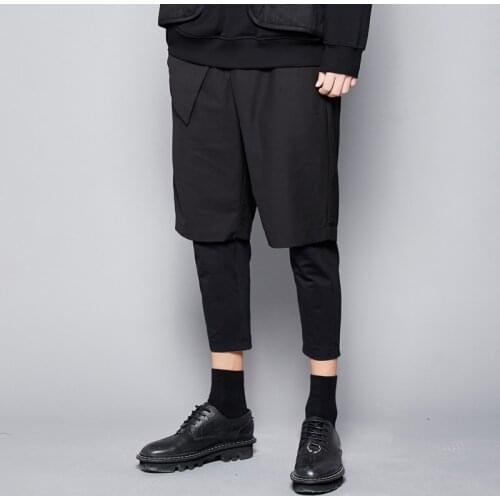 Recommended in particular, the summer cut off two men and women neutral casual pants, nine sub-false two high street casual pant