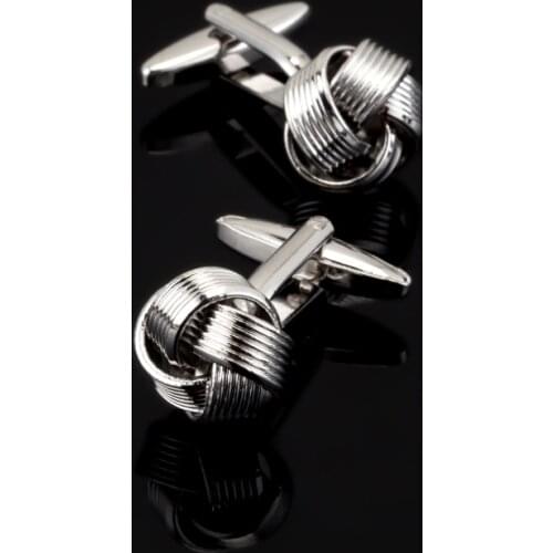 XK291 High quality mens Wedding Silvery Cufflinks multiple twist Cufflinks crazy promotions