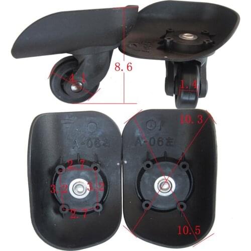 1 Pair Swivel Suitcase Luggage Wheels Replacement Casters Roller -Flexible and Loading-bearing