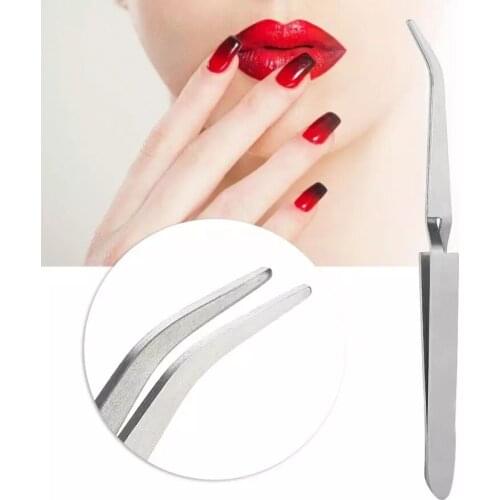 1PC Nail Shaping Tweezers Stainless Steel Multiple-Functional Nail Clip C Curve Pincher Manicure Tools Nail Art Pinching Clamp