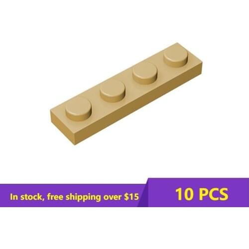 10PSC Bricks Plate 3710 1x4 Compatible Assembles Particles For Building Blocks Parts DIY enlighten bricks Educational Toys