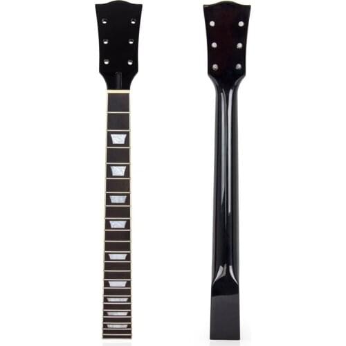 22 Frets Maple Electric Guitar Handle and Rosewood Fingerboard for Gibson Les Paul LP (black)