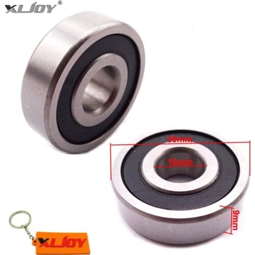 2x 10x30x9mm Rubber Sealed Ball Bearing 6200 RS For Pit Dirt Bike Pocket ATV Quad Moped Scooter Motocross Motorcycle 10x30x9mm