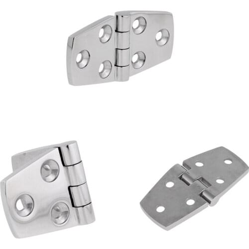 3packs Stainless Steel Casting Hinge Door Hinge For Boat/Yacht/RV 76x38MM