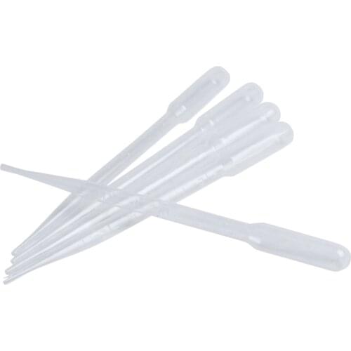 5 Pcs 3ML Capacity Lab Laboratory Clear Pipettes Droppers 6.1" Long
