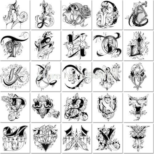 5D Full Diamond Painting English Alphabet Art Rhinestones Pictures Cross Stitch Needlework Mosaic Diamond Embroidery Home Decor