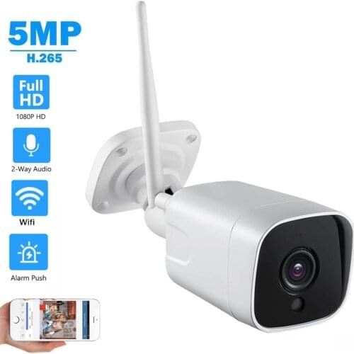 HD 5MP Wireless IP Camera Two Way Audio Memory Card Security CCTV Network Wifi Camera Motion Detectionn Phone APP CamHi Onvif