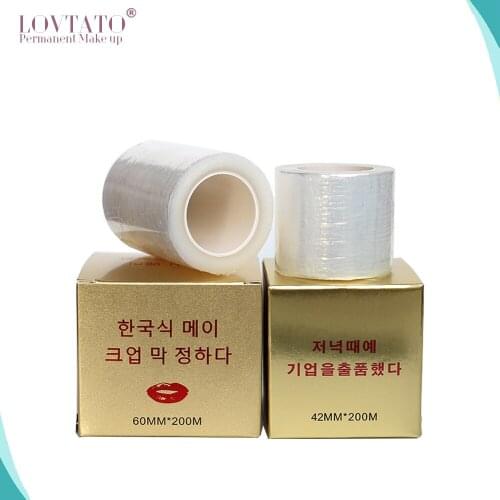 Safe PE Tattoo Cover Barrier Film Disposable Hygiene Microblading Cling Films For Semi Permanent Eyebrow Lips Eyelash Extension