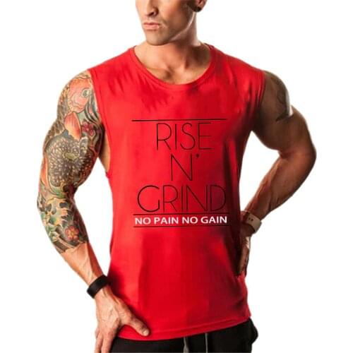 Brand Mens Muslce Vest Tank Tops Bodybuilding Fitness Men Cotton Singlets Plus size O-Neck Shirt Man loose Sleeveless Shirt