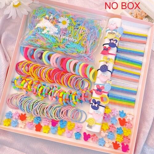 1200pcs Kids Colorful Nylon Elastic Hair Band Girls Rubber Band Kids Ponytail Headband Hair Accessories Children Tie Gum