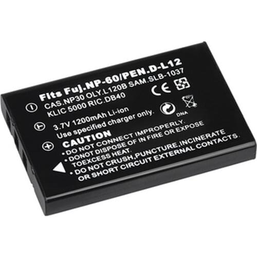 SLB-1037, SLB-1137 Battery Pack for Samsung Digimax V10, V700, V800, U-CA4, U-CA5, U-CA401, U-CA501, U-CA505 Digital Camera