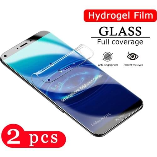 2Pcs soft full cover for huawei honor 7a pro 7c pro 7s 7x hydrogel film phone screen protector on the Not Glass protective film