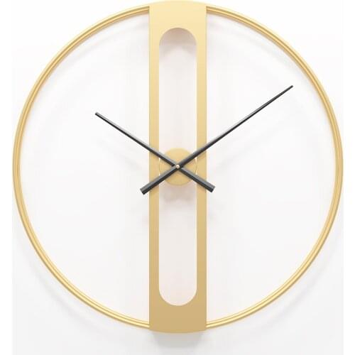 Nordic Metal Wall Clocks Retro Iron Round Face Large Outdoor Garden Clock Home Decoration Wall Clock Modern Design reloj pared