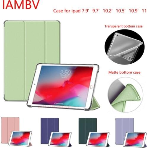 Soft shell case For iPad Air 3 Air 2 Air 1 Case Pro 11 9.7 10.2 10.5 inch ,Case for iPad 2 3 4 Mini 1 2 3 4 5 2020 Air 4 10.9