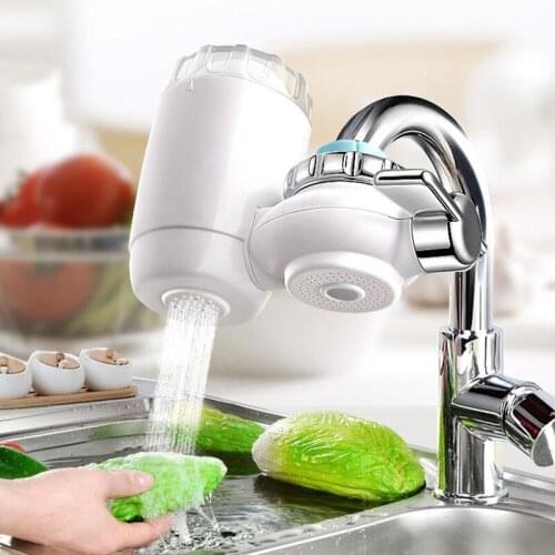 Tap Water Purifier Kitchen Faucet Washable Ceramic Percolator Mini Water Filter Filtro Rust Bacteria Removal Replacement Filter