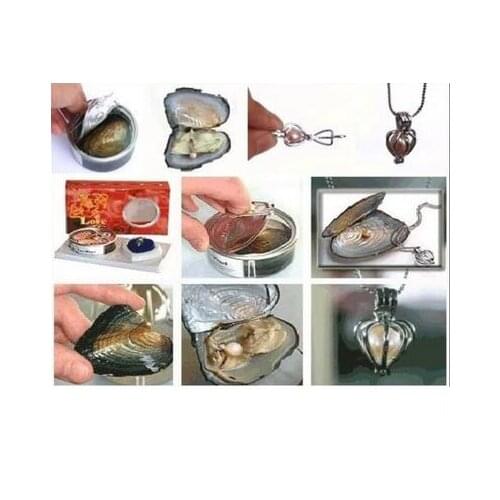 Wholesale>10 Set Love Wish Pearl Necklace Set Oyster Drop Pendant Natural style jewelry brincosWomen Party