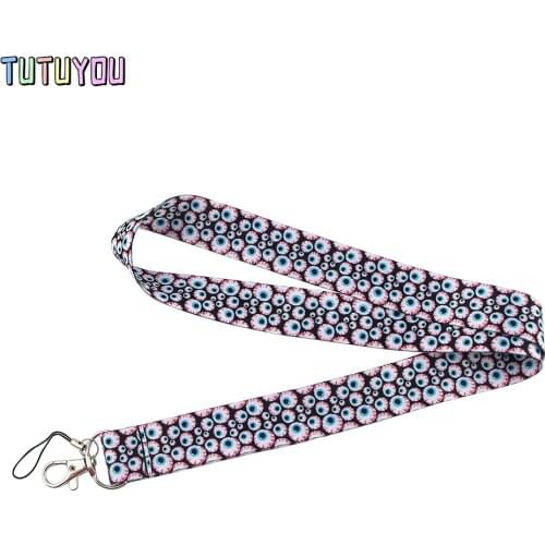 PC2793 Human Organ Eyeball Lanyard Badge ID Lanyards Mobile Phone Rope Key Lanyard Neck Straps Accessories For Doctor Nurse