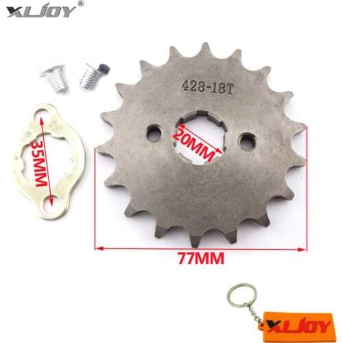428 18T 20mm 18 Tooth Front Sprocket For Taotao Roketa ATV Lifan YX SSR YCF Dirt Pit Bike