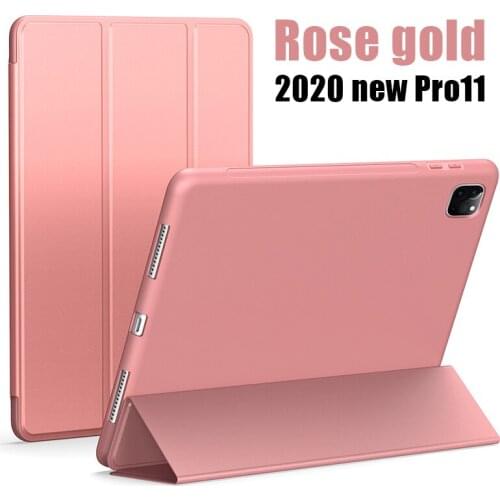Smart Magnetic Case For iPad Pro 11 ipad Case with Soft TPU Back Cover Pencil Holder for 2018/2020 iPad Pro 11 inch universal