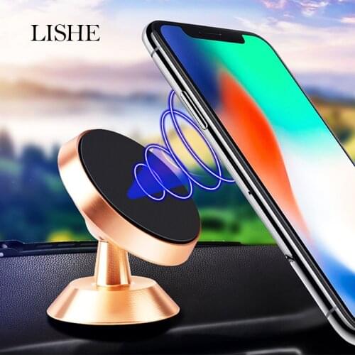 Universal Magnetic Car Phone Holder Stand For iPhone Samsung Air Vent & Dash Board Type Magnet Mobile Phone Stand Soporte in Car