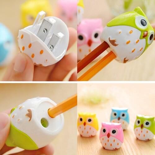 1PC Lovely Pencil Owl Animal Sharpener Stationery for School Student Kid Gift