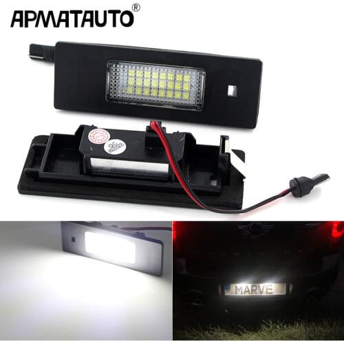 2x Canbus For Mini Countryman R60 F60 Clubman R55 LCI Paceman R61 Error Free LED License Number Plate Light Lamps Car Backlight