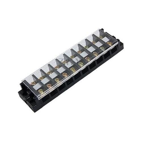 660V 30A 10 Position Screw Barrier Terminal Block Double Row