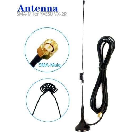 UT-102UV SMA-Male Antenna for YAESU VX-2R VX-1R VX-5R TYT Th-uv8r Puxing Handheld Walkie Talkie UHF VHF Dual Band Car Radio