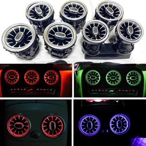 LED Car Nozzle Lamp For Benz A/C/E/S/V/CLA/GLA/GLC class W176 W205 W213 W222 W447 W117 W156 X253 Air Vent Turbine Ambient Light