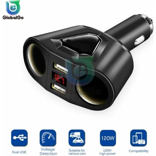 3.1A Dual USB Phone Car Charger Digital Display Fast Charging Universal Mobile Phone Car-Charger