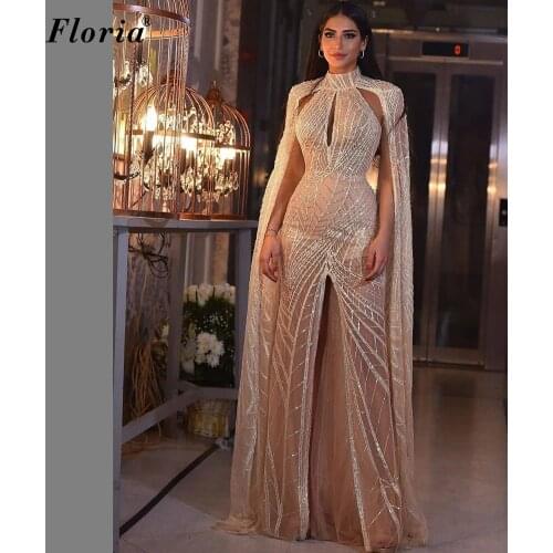 Middle East Evening Dresses Long Mermaid Evening Gowns Special Design Celebrity Dresses Evening Wear Wedding Party Robe Femme